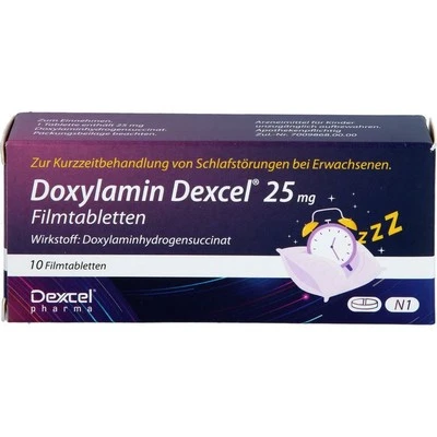 DEXCEL PHARMA GMBH DOXYLAMIN Dexcel 25 mg Filmtabletten 10 St. PZN 18884413