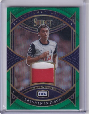 2024-25 Panini Select Premier League Patch grün 2/3 Brennan Johnson Tottenham
