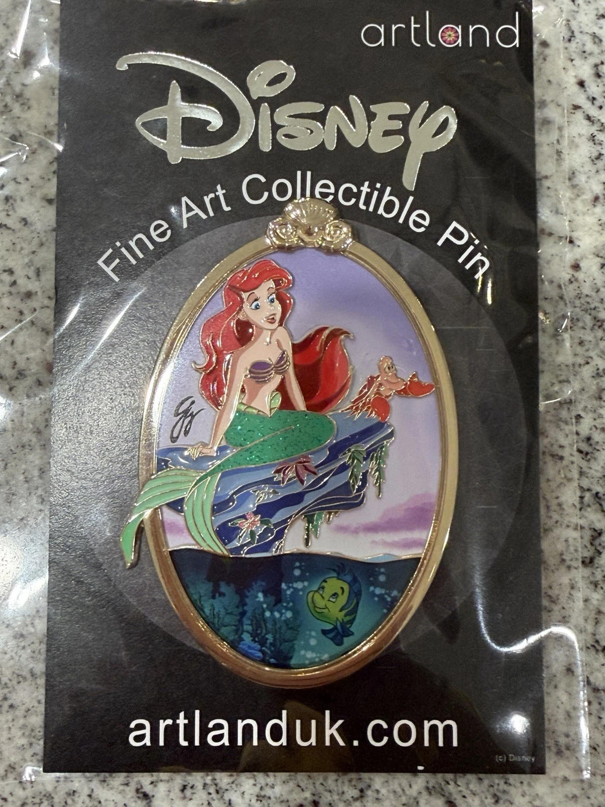 Artland Disney The Little Mermaid Ariel Glitter Pin