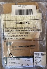 NWT Genuine LL Bean WELLIE WARMER Fleece Liner, Kids LARGE 3/4, Natural Color