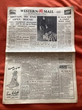 Swansea City Win In Europe Western Mail November 2 1961 Original Newspaper 