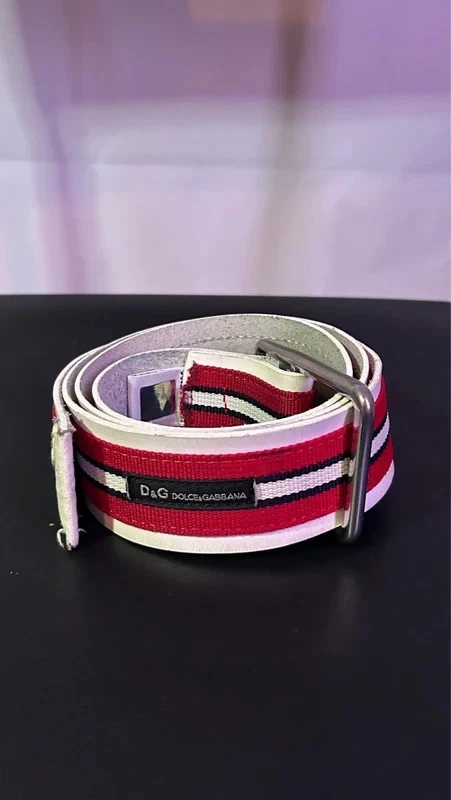 DOLCE &amp;GABBANA D&amp;G ベルト Lux leather belt with crossover DG logo buckle in Black for Men