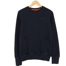 Vintage Superdry Sweatshirt Jumper Pullover Men Black Cotton Lc0 Size XS