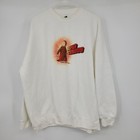 Vintage Curious George Super Curious White Long Sleeved Crewneck Sweatshirt XL