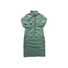 Bull Sisters Amsterdam Green 3/4 Sleeve Stretchy Shirt Dress. Small-UK 8-10.