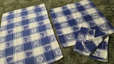 Vintage Nautical Kitchen Towel Set – Park Imports – 1 Large + 2 Small – 100%...