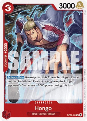 One Piece Hongo (OP09-011) (V.1) UP Uncommon Englisch NM