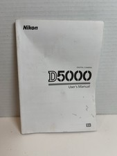 Nikon D5000 Digital Camera Genuine User's Handbook/ Instruction Guide In English