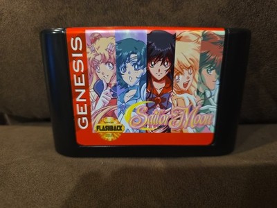 SEGA GENESIS SAILOR MOON FLASHBACK ENTERTAINMENT CART ONLY RARE ENGLISH ROM