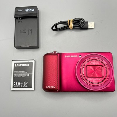Samsung Galaxy EK-GC110 Digital Camera 21x Zoom Wifi Red - Tested Working