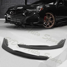 For 2021-2025 Acura TLX TS-Style Painted Black Front Bumper Lip Spoiler Splitter