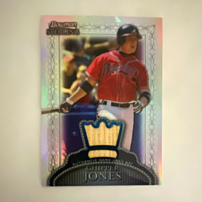 Topps 2005 Bowman Sterling Chipper Jones Braves BS-LWJ Refractor Bat /199