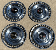 Chevy Impala 1961 Crossed Flags Wheel Covers Hubcaps 14 Set Of 4 Vintage Chevy Impala 1961 Crossed Flags Wheel Covers Hubcaps 14 Set Of 4 Vintage