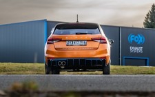 FOX Sportauspuff Edelstahl Racinganlage ab Kat. 2x90mm für Skoda Fabia PJ 1.0l