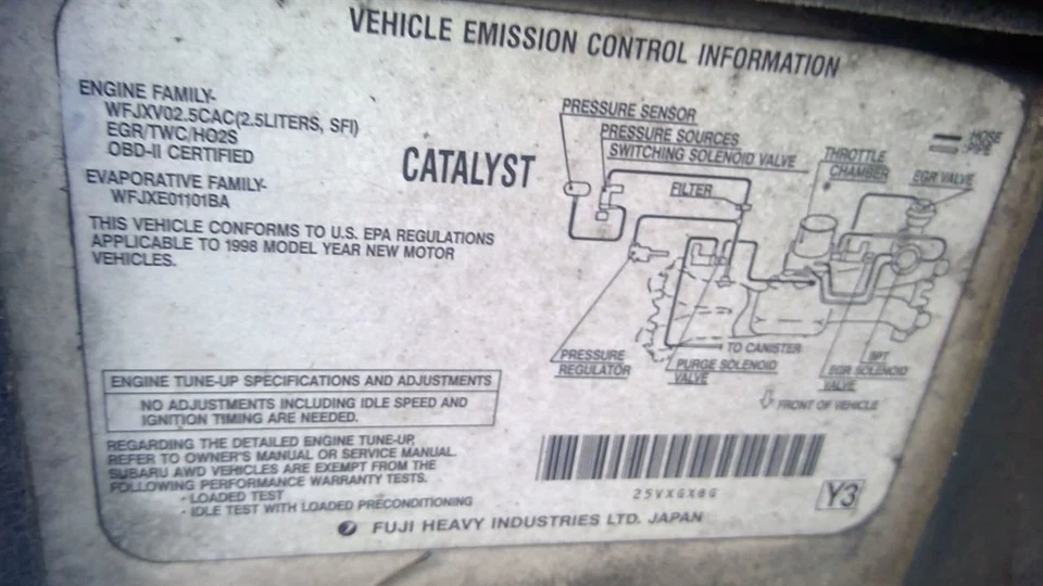 Alternador compatible con 95-99 LEGACY 1101258 Foto 3 de 4