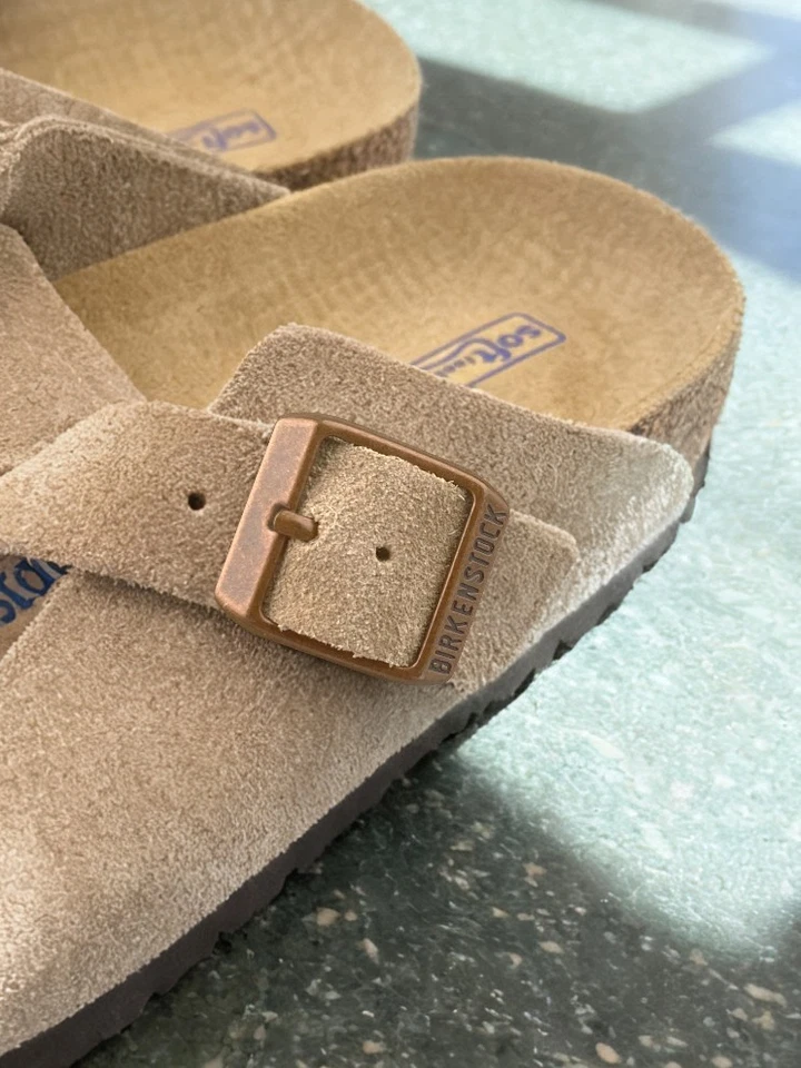 Zuecos unisex Birkenstock Boston plantilla suave - marrón Foto 2 de 4