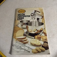 Sunbeam Deluxe Mixmaster Mixer Recipes From 1975