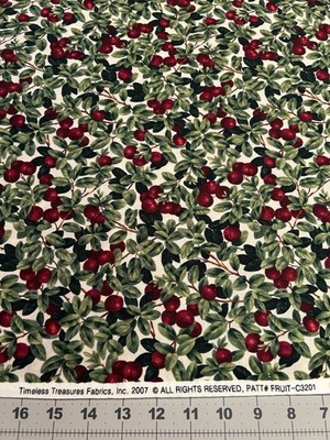 Timeless Treasures Cherries #Fruit C3201  BTY Quilting Sewing