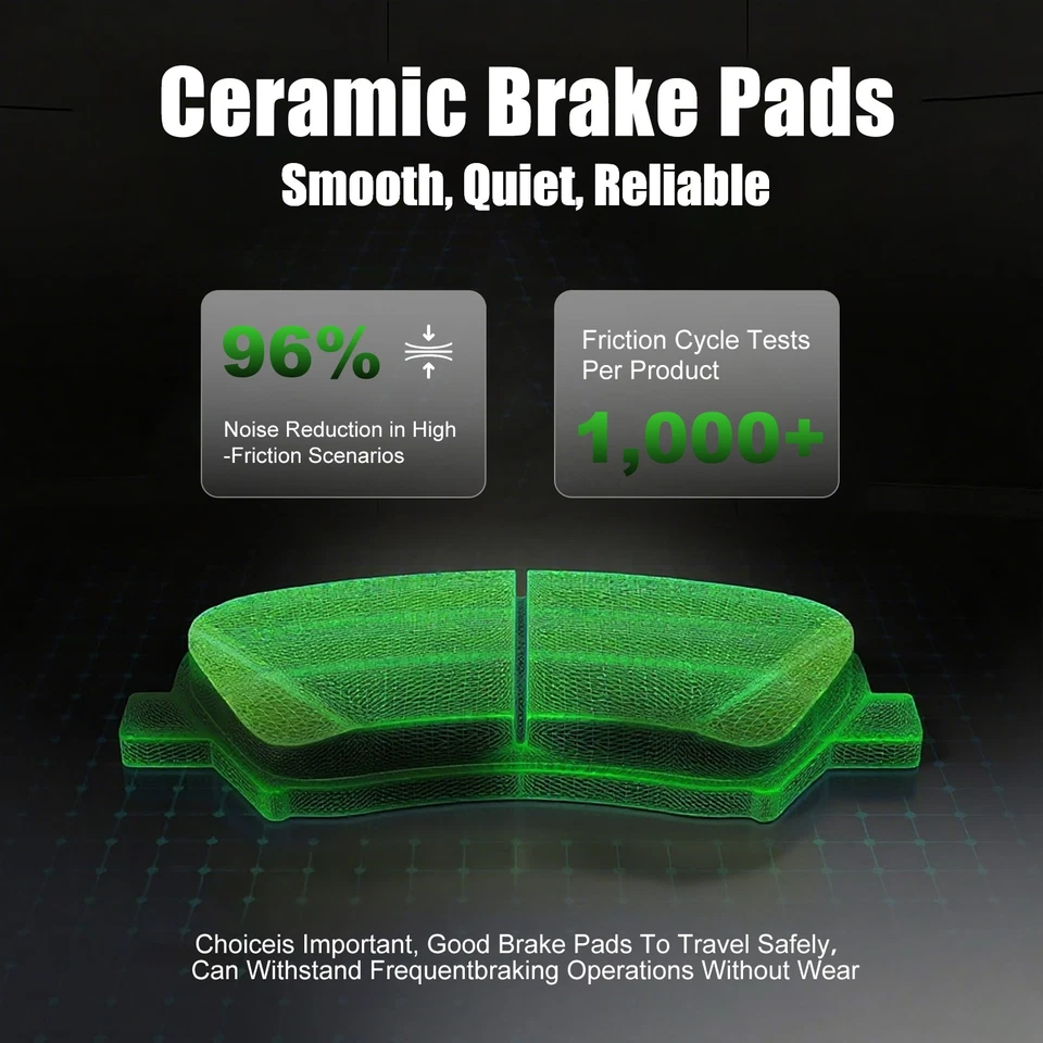 Rear Ceramic Brake Pads for Volkswagen Golf 2015-2021 & Golf Alltrack 2017-2019 Foto 3 de 4