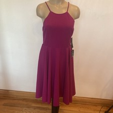 lulus size large fuchsia pink  sleeveless fit and fair dress Spring & Summer