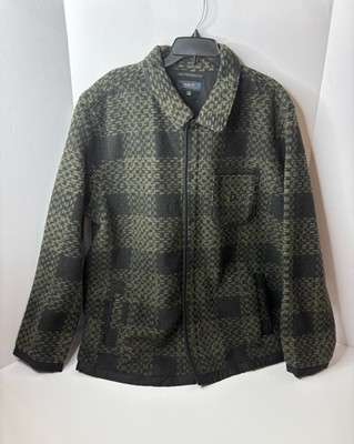 Roark Ember Overshirt Jacket Long Sleeve Black Men's Size XXL New