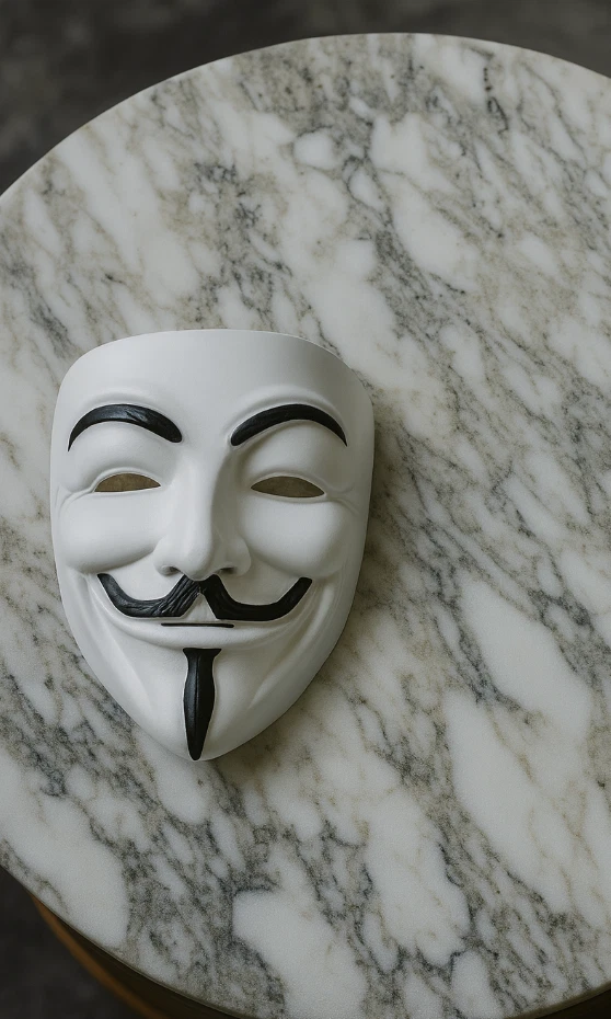 V for Vendetta Mask 1:1Anonymous High Quality Guy Fawkes Prop Cosplay Halloween - Image 2 of 4
