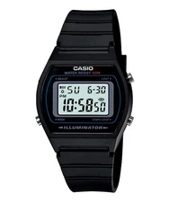 Unisex Wristwatch CASIO W-202-1AVEF Silicone Black Chrono Timer VINTAGE