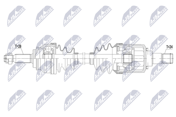 Antriebswelle NTY NPW-CH-180 FüR Jeep Patriot MK74 Compass MK49 CRD 4X4-image
