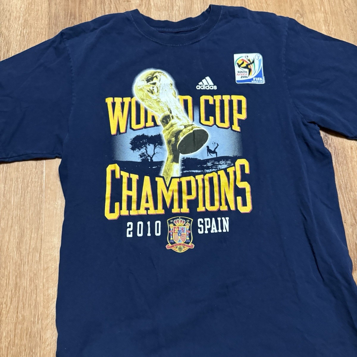 Adidas World Cup 2010 Champion Spain FIFA Soccer Graphic Tee