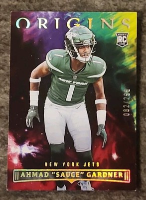 Ahmad Sauce Gardner /299 (RC) - 2022 Panini Origins Rookies #146 Red Jets Colts