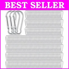 Versatile 2" Silver Spring Snap Hooks - Ideal for Camping, Hiking, and Fishing