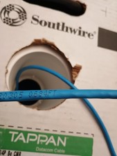 Southwire Tappan Cat 6 Cable, 23 AWG, 4 Pair, CMR, Blue, 680 ft I99995-2H 680ft