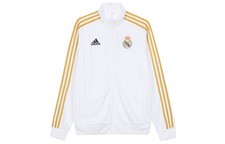 adidas Real Madrid Football Series Stand Collar Casual Sports Long Sleeve Jacket