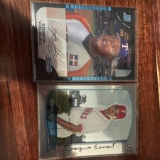 Topps Bowman Chrome Volquez, Benoit Texas Rangers MLB 2 Card Lot 2005
