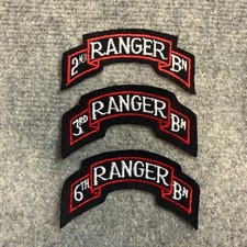 United States Army Surplus Ranger Battalion Shoulder Title Patch 2nd 3rd 6th Bn