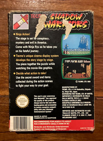 Shadow Warriors NES Nintendo Entertainment System Video Game