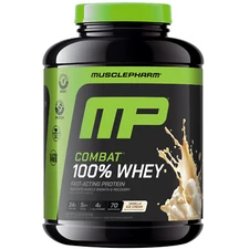 MusclePharm Combat 100% Whey Protein Powder - 5 lb, 70 Servings, Vanilla