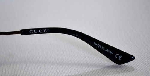 NEW GUCCI GG0324OJ Titanium Brown/Gold RECTANGLE Eyeglass Frames JAPAN 53-21-145 - Picture 10 of 11