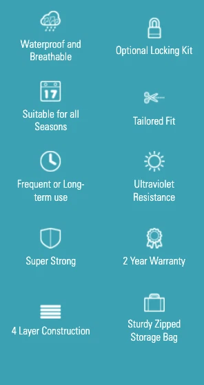 Cubierta Zona Coche CCC317 Stormforce Accesorio Para Fiat Punto 1993 En 317F5 Foto 2 de 4