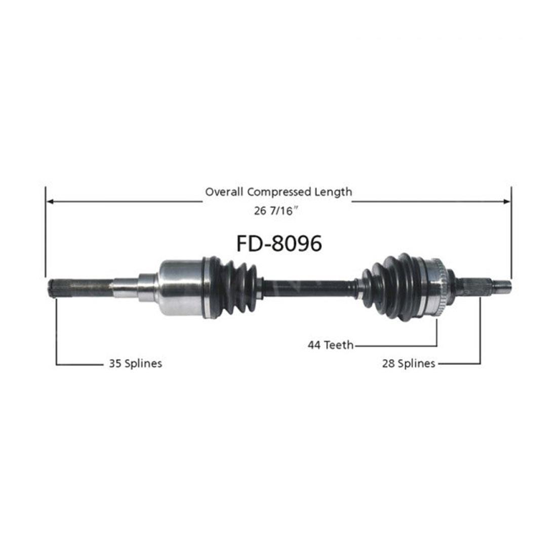 Front Left CV Axle Shaft For Mazda Tribute Ford Escape Mariner Auto