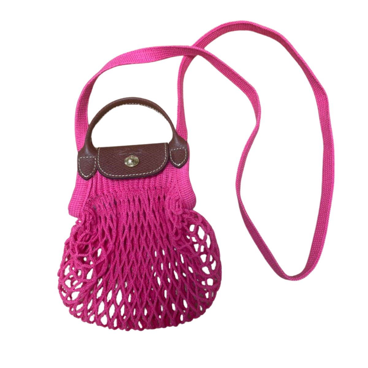 【関税込み】LONGCHAMP XS LE PLIAGE FILET SHOULDER BAG Longchamp Le Pliage Filet XS Mesh Bag hand bag shoulder bag