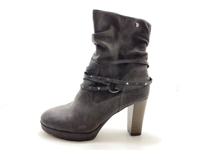 Tom Tailor Damen Stiefel Stiefelette Boots Grau 41 (UK 7,5
