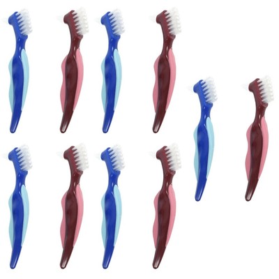  5 Pack Reinigungsbürste Für Prothesen Reisen Zahnpinsel Zahnbürsten