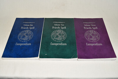Advanced Dungeons & Dragons: Priest's Spell Compendium Volumes 1-3 TSR 1999 RARE