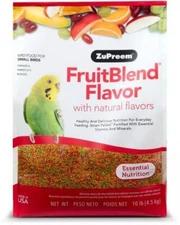 10lbs ZuPreem FruitBlend Premium Daily Bird Food Small Birds Parakeet Budgie