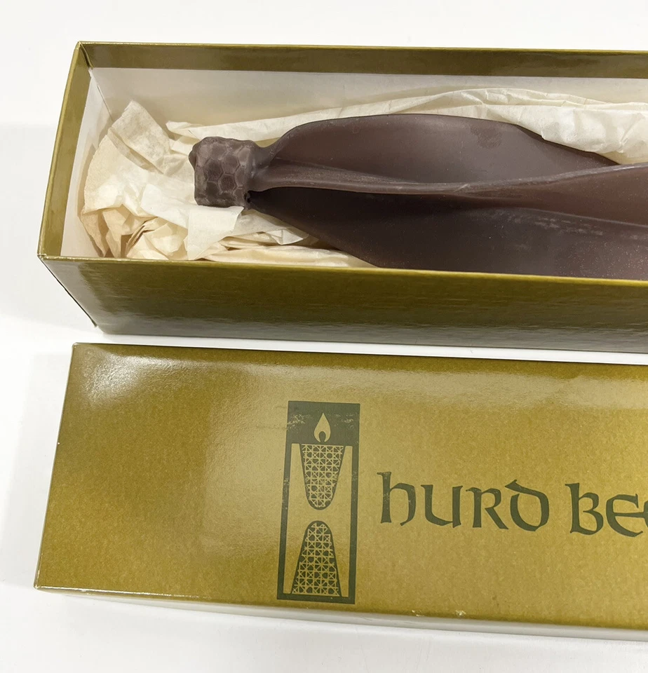Vtg HANDMADE HURD BEESWAX 8” SILHOUETTE Chestnut CANDLES (2) Freemark Abbey Foto 4 de 4