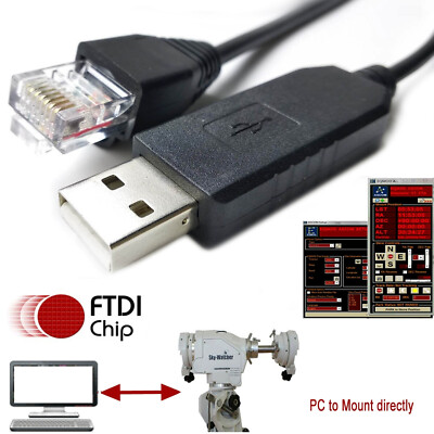 für Skywatcher HEQ5 Pro EQ5 Pro EQ6R AZ-EQ6 GT Mount zu PC EQMOD EQDir USB KabKt