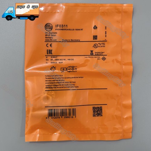 For IFM Efector IF0311 IFK2004BAROA/SL/LS-100AK Inductive Proximity Sensor 4mm - Picture 5 of 5