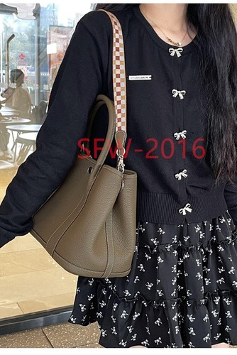 Canvas Purse Shoulder Bag Strap + Metal Rings Fit For Hermes Garden Party 30 L - 第 3/32 張圖片