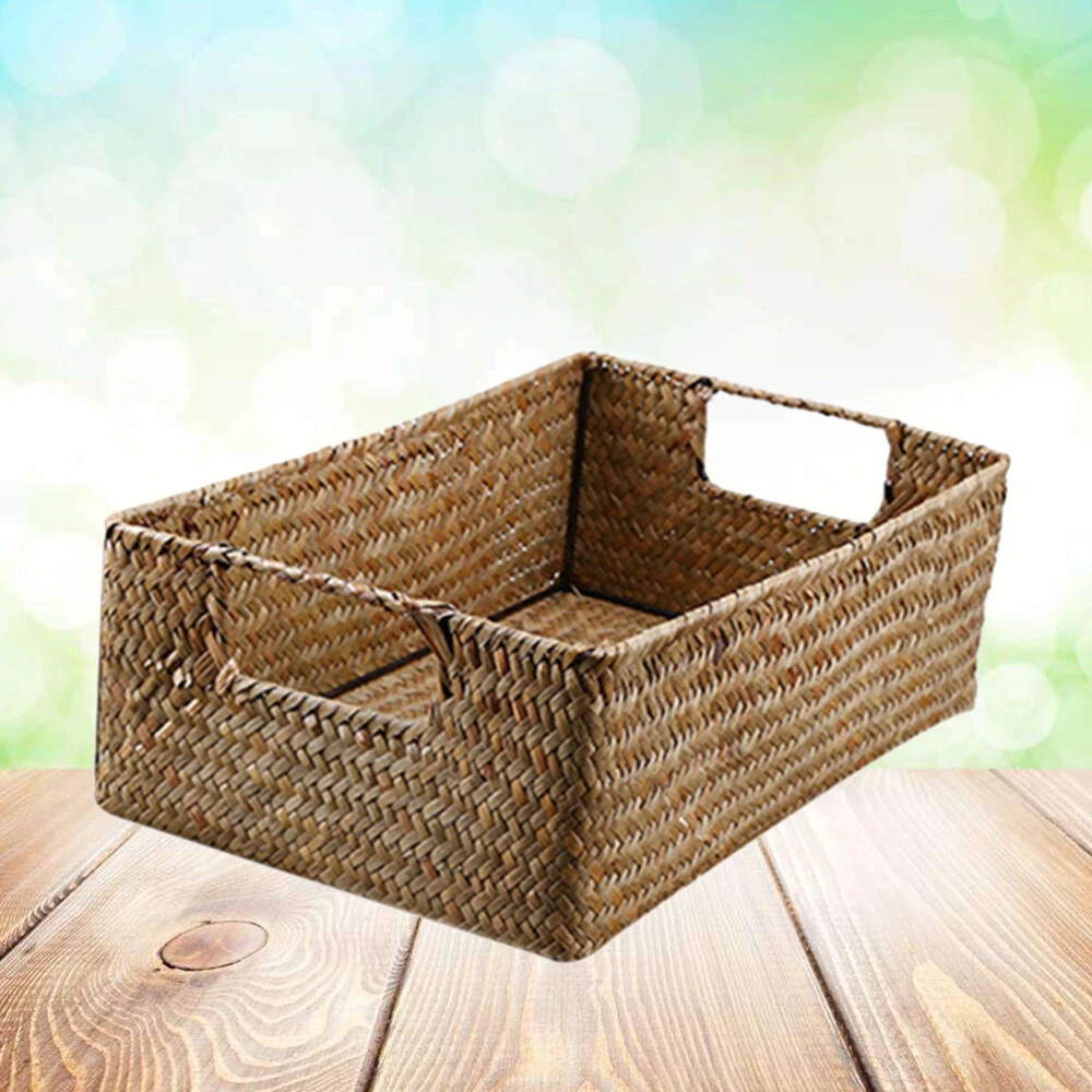 Rattan Fruit Basket Woven Wicker Storage Baskets Container